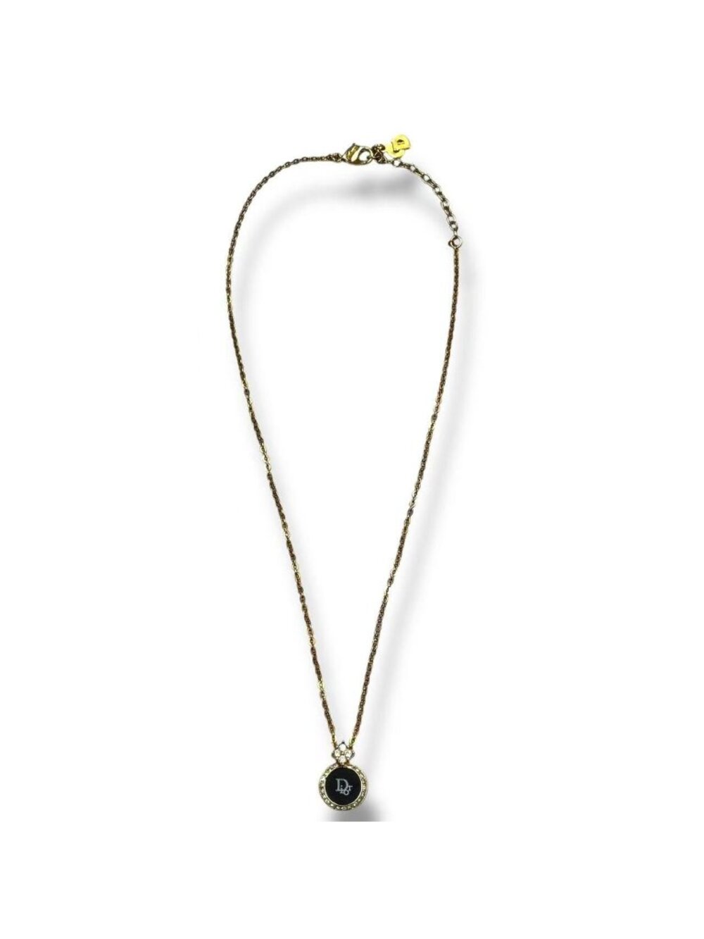 Dior Necklace Logo Gold